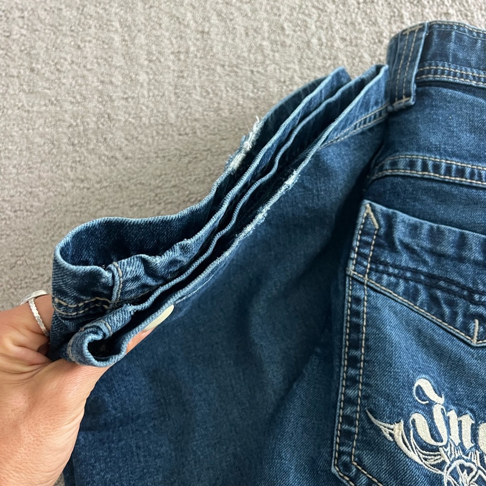 JNCO Karatz 23" Wide Leg jeans in a Dark Stone wash. - Picture 8 of 8